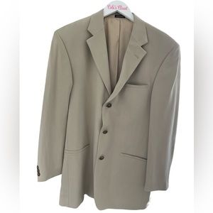 Geoffrey Beene Mens Blazer, UGC, Size-44L, Color-Beige, Men’s Blazer